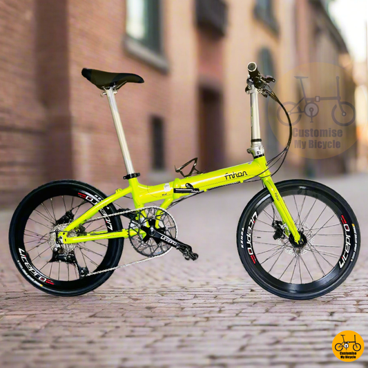 Fnhon Blast 22-Inch Folding Bike – Compact & Portable in a Refreshing Green Shade