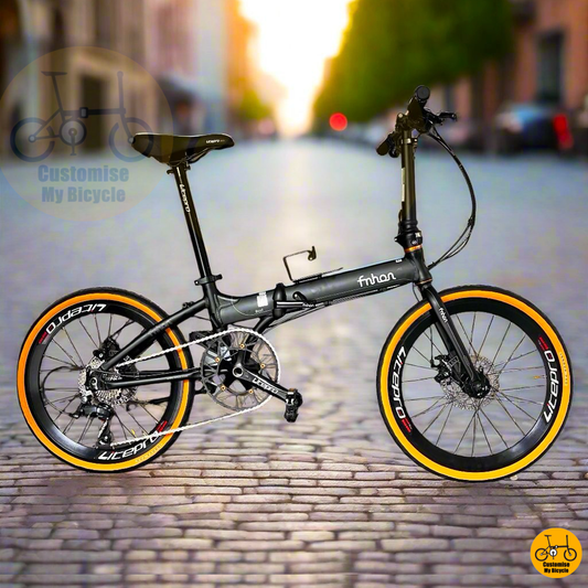 Fnhon Blast 22-Inch Folding Bike – Matte Black Frame for a Sleek & Speedy Ride