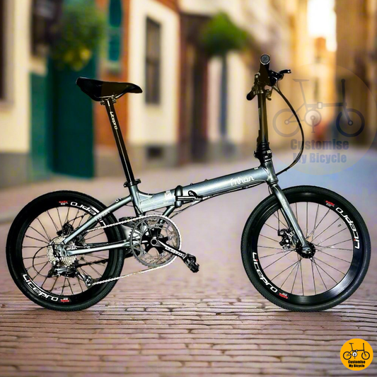 Fnhon Blast 22-Inch Folding Bike – Dolphin Grey Frame for a Sleek & Low-Profile Ride