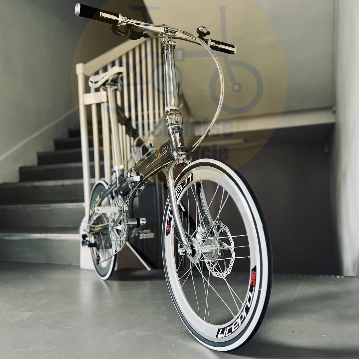 Anti-Rust Coated Crius Master 22-Inch Folding Bike β A Durable & Sleek Commuter Ride