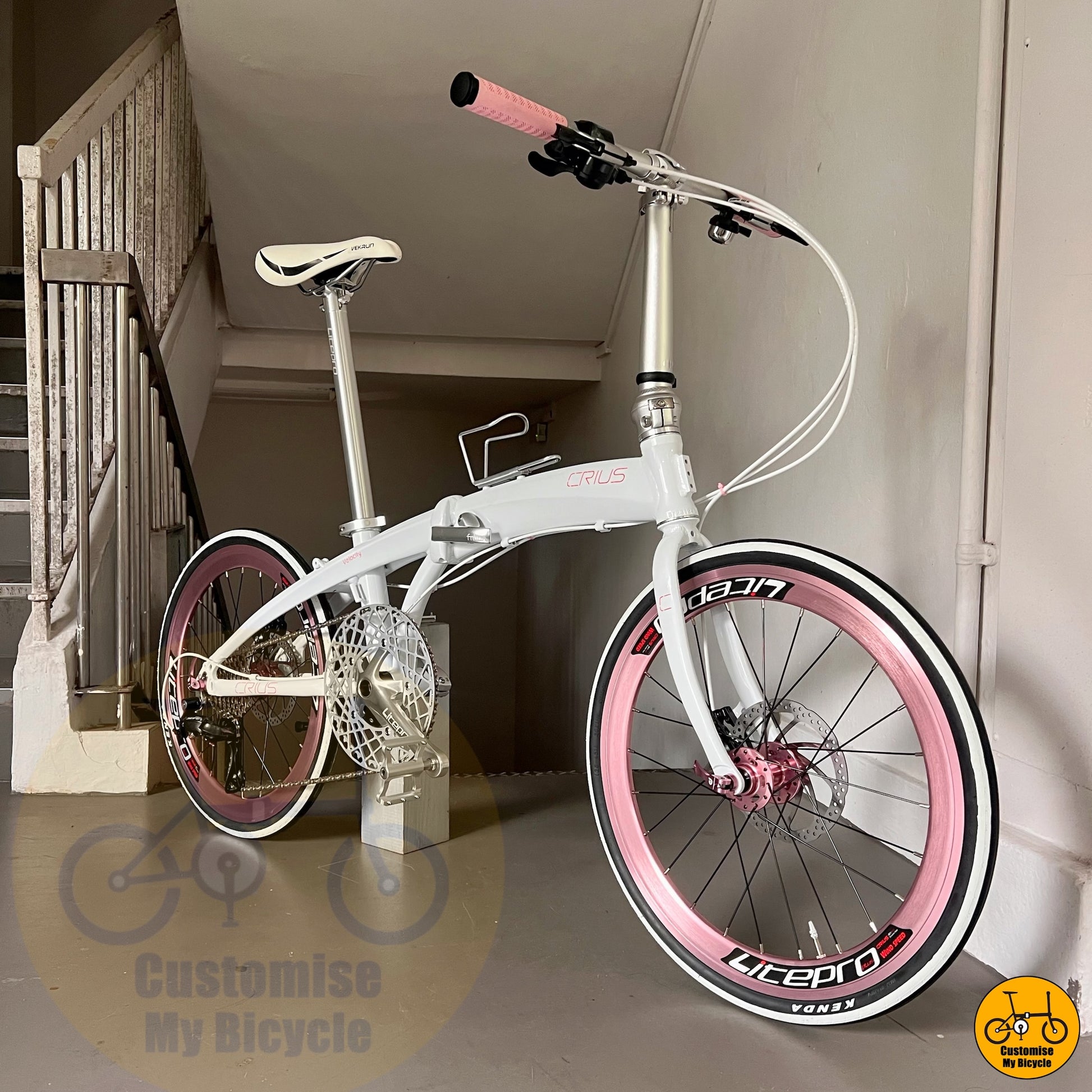 Crius Velocity 22-inch Foldable Bicycle β Soft & Lovely Design for Weekend Rides