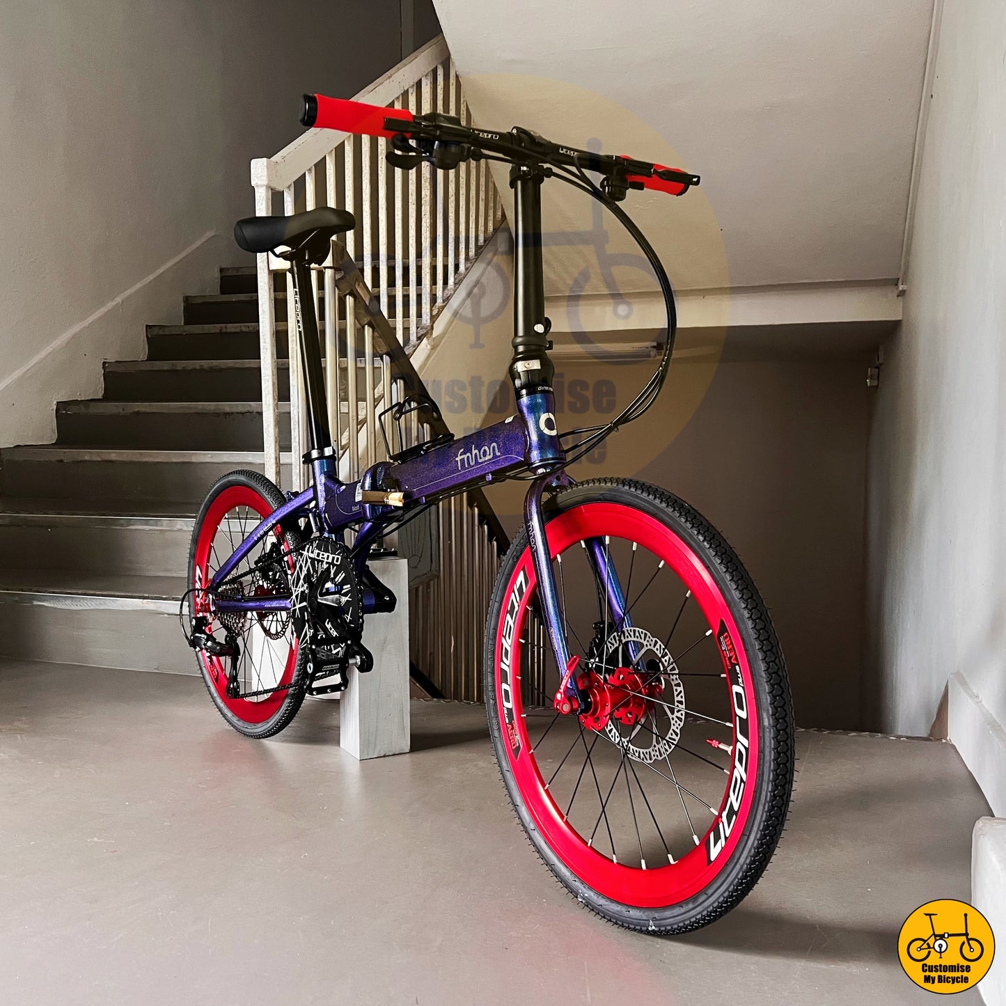 Fnhon Blast 22-Inch Foldable Bicycle – Compact, Stylish, and Shimano-Powered