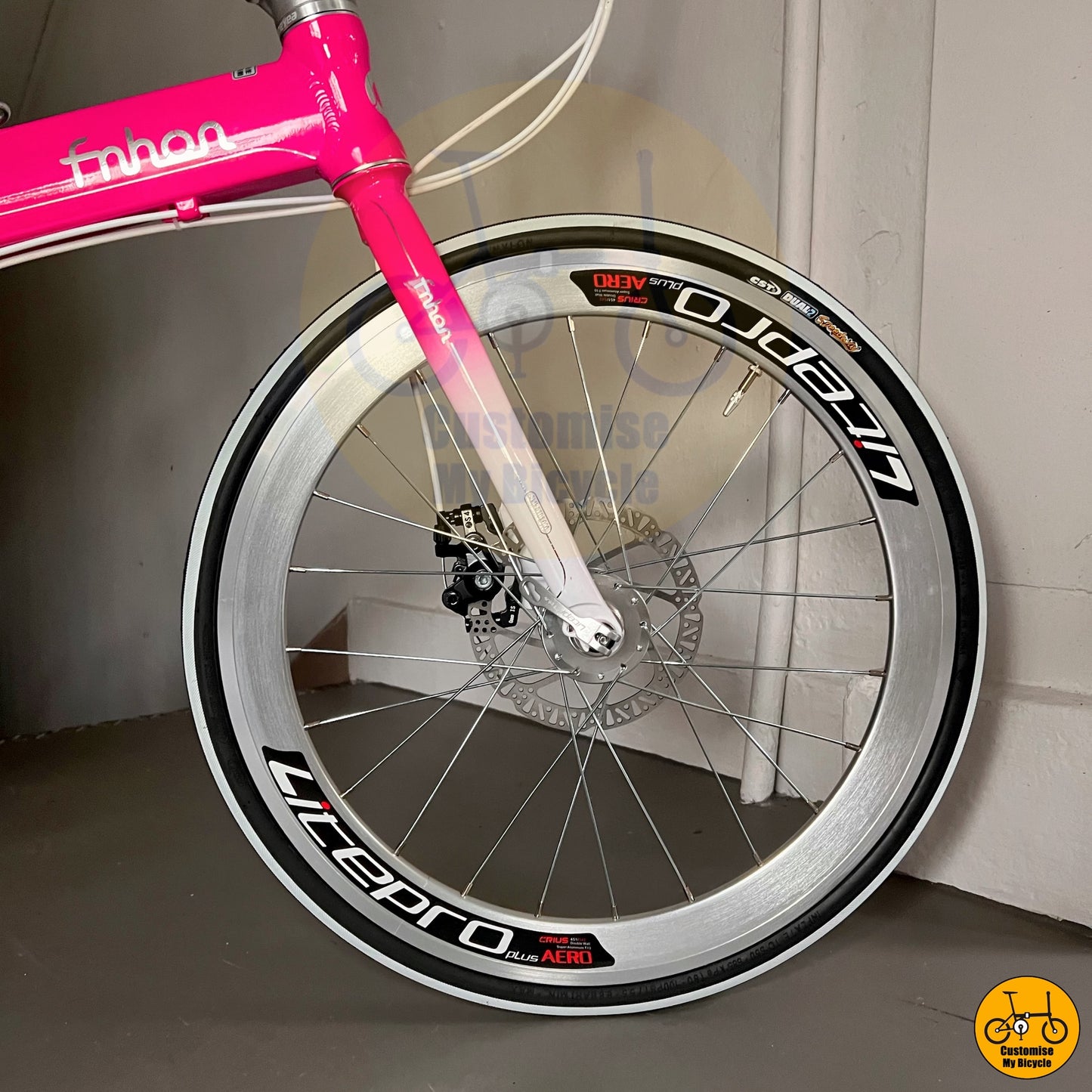 Pink & White Fnhon Blast 22-Inch Foldable Bicycle β Designed for Ladies Who Love to Ride