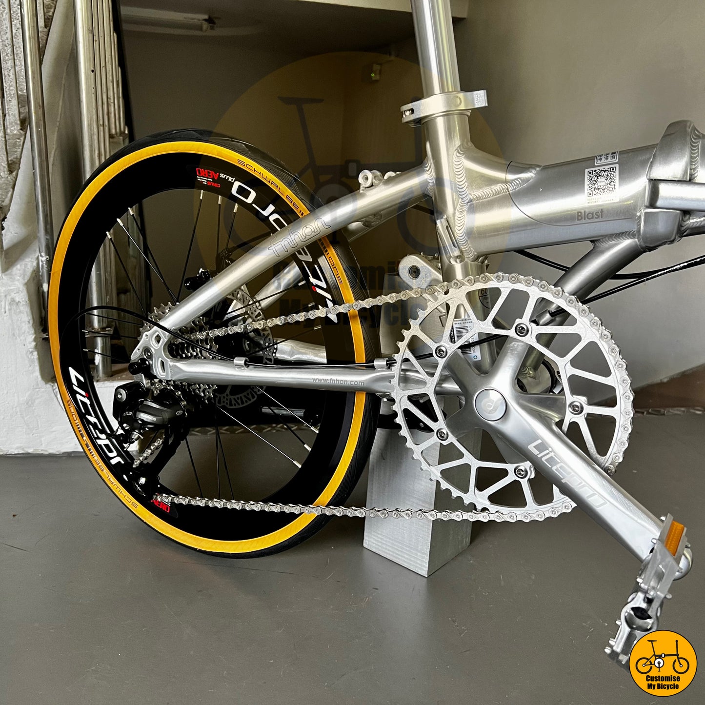 Fnhon Blast 20-inch Foldable Bike β’ Silver Precision Frame β’ Built for Speed