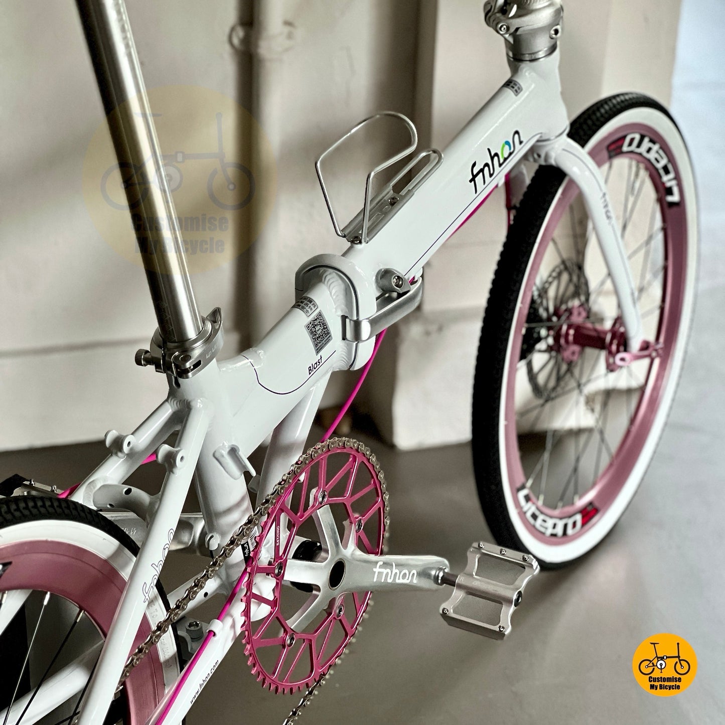 Litepro wheels Fnhon Blast Snow White Pink foldie