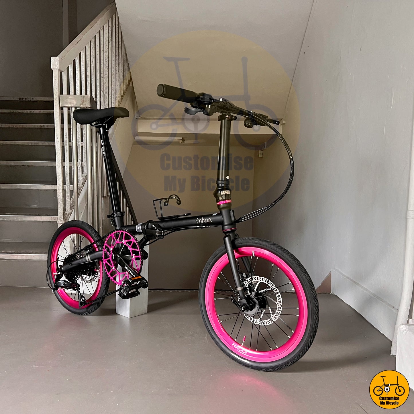 Fnhon Gust 18β β’ Shimano 9s β’ Matte Black + Pink