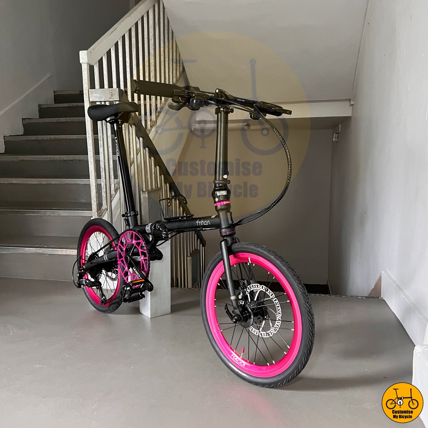 Fnhon Gust 18β β’ Shimano 9s β’ Matte Black + Pink