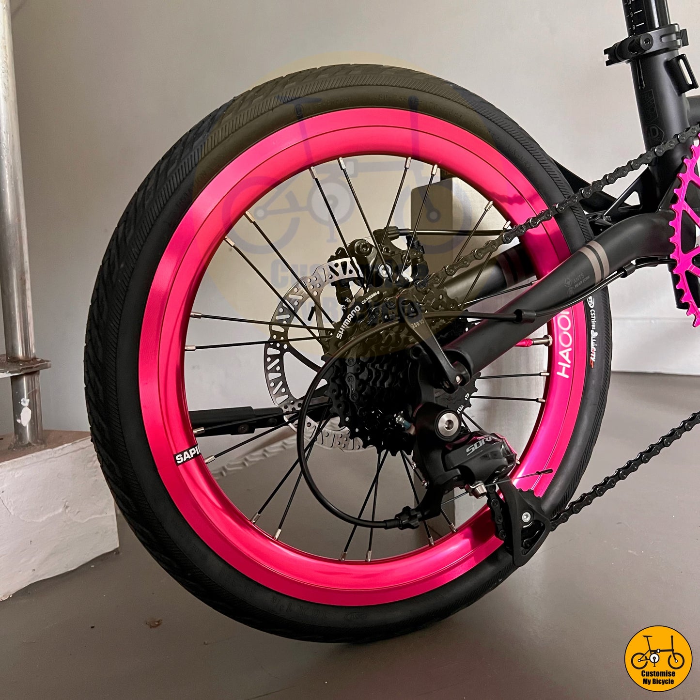 Fnhon Gust 18β β’ Shimano 9s β’ Matte Black + Pink