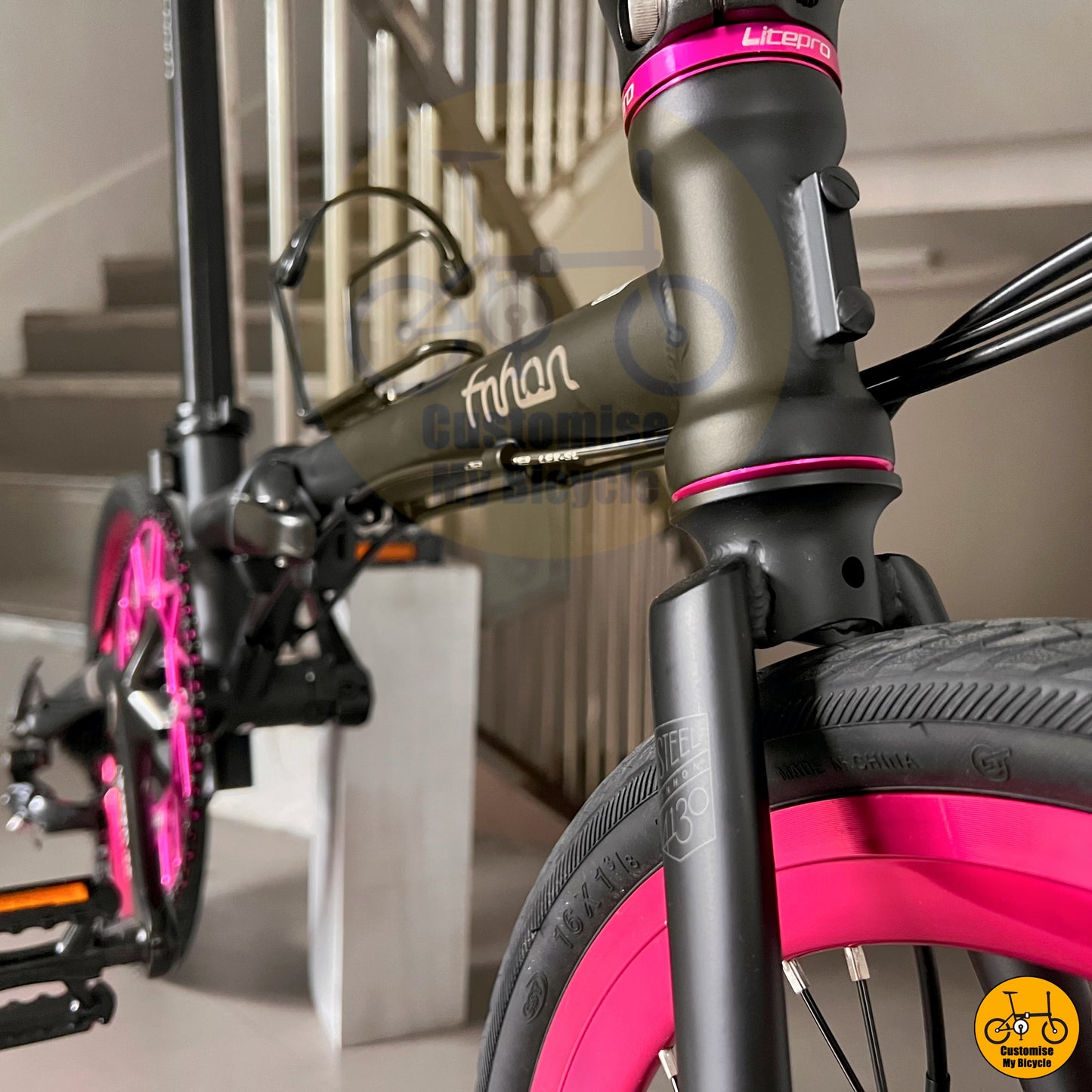 Fnhon Gust 18β β’ Shimano 9s β’ Matte Black + Pink