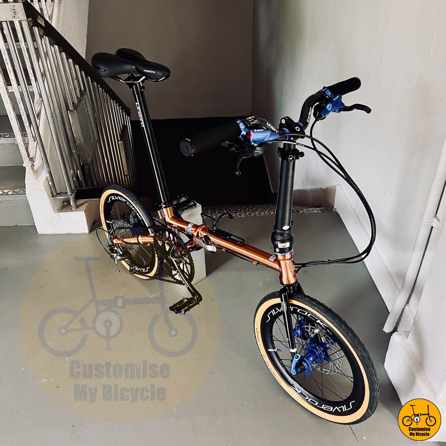 Fnhon Gust 18β β’ Shimano 10s β’ Rose Gold & Blue