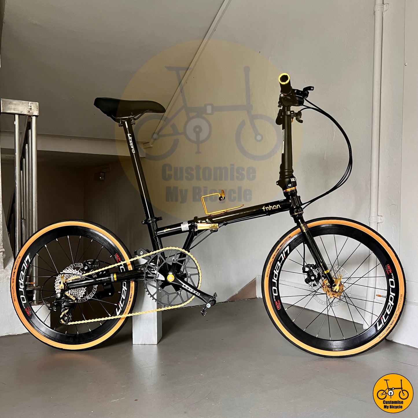 Fnhon Gust 22-Inci β Basikal Lipat Rangka Keluli Chromoly, Ringan & Mudah Dikendalikan