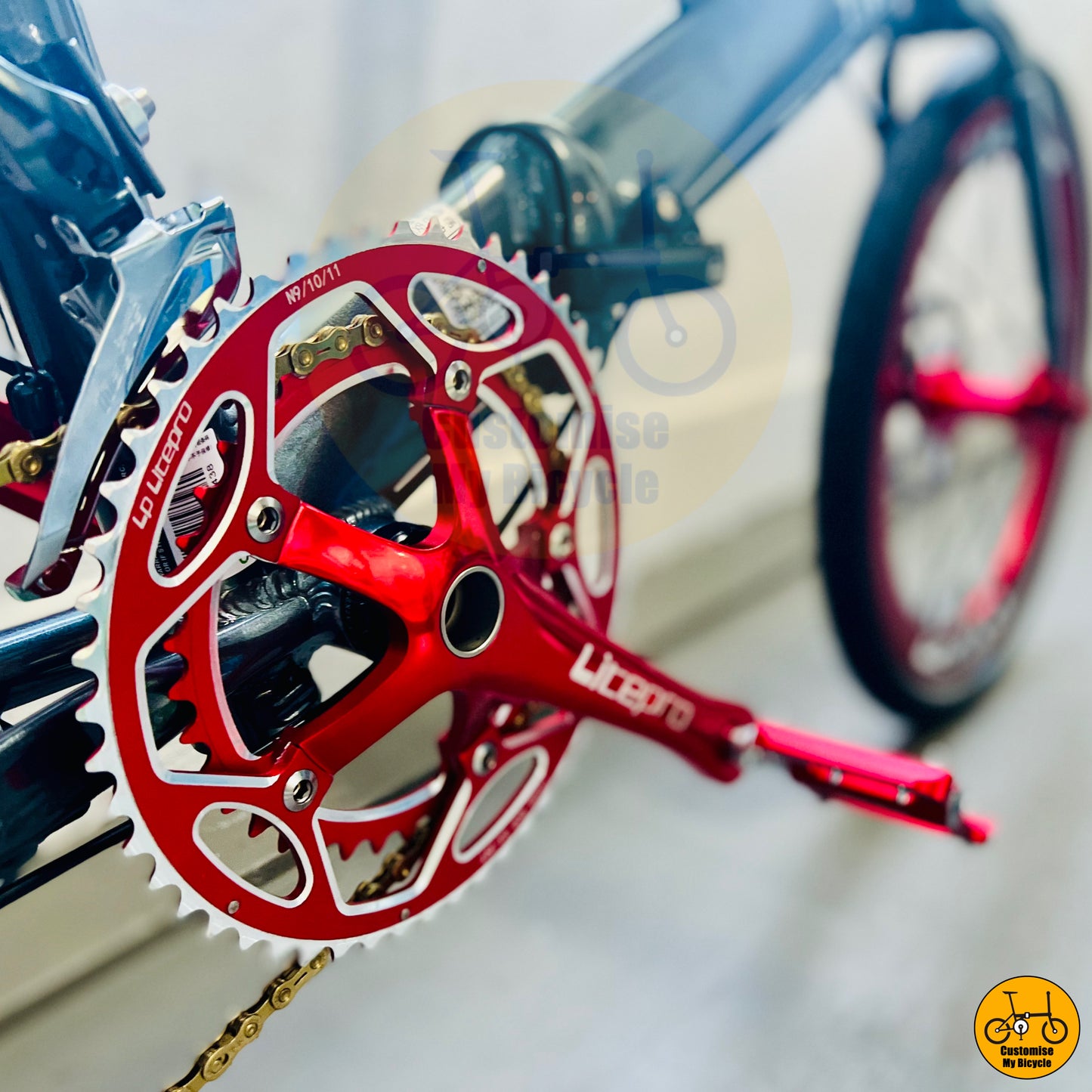 Litepro 53/39T Double Chainring Fnhon Monsoon 20-Inch Foldie β Optimized for Speed & Efficiency