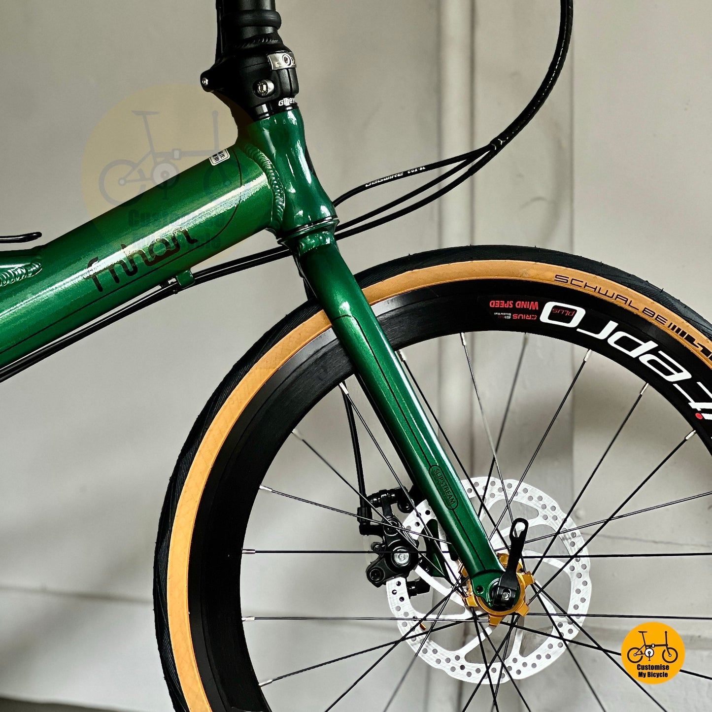 Litepro Aero 451 22" wheels on Fnhon Monsoon 22in Emerald Green