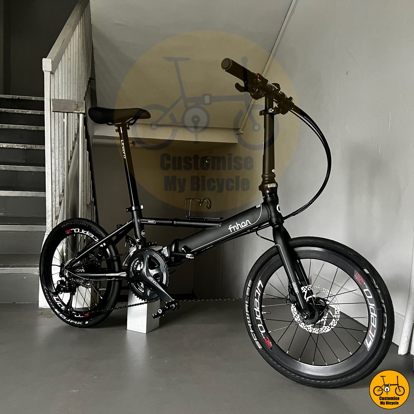 Schwalbe Kojak Edition Fnhon Monsoon 22-Inch Foldable Bicycle β Built for Speed & Grip