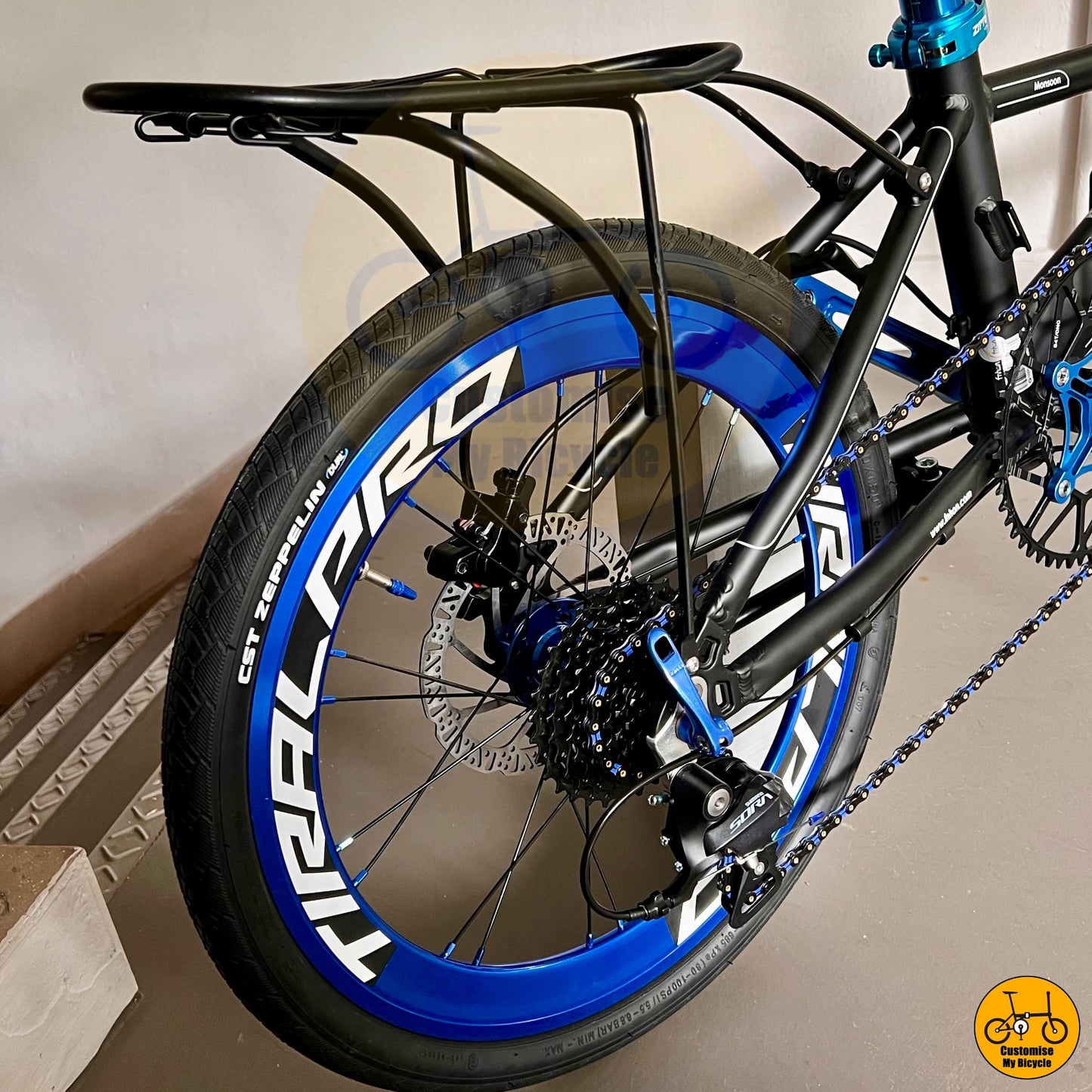 Multipurpose Rear Rack on Fnhon Monsoon 20-Inch Foldable Bicycle β A Competitive Alternative to Bike Friday, Btwin