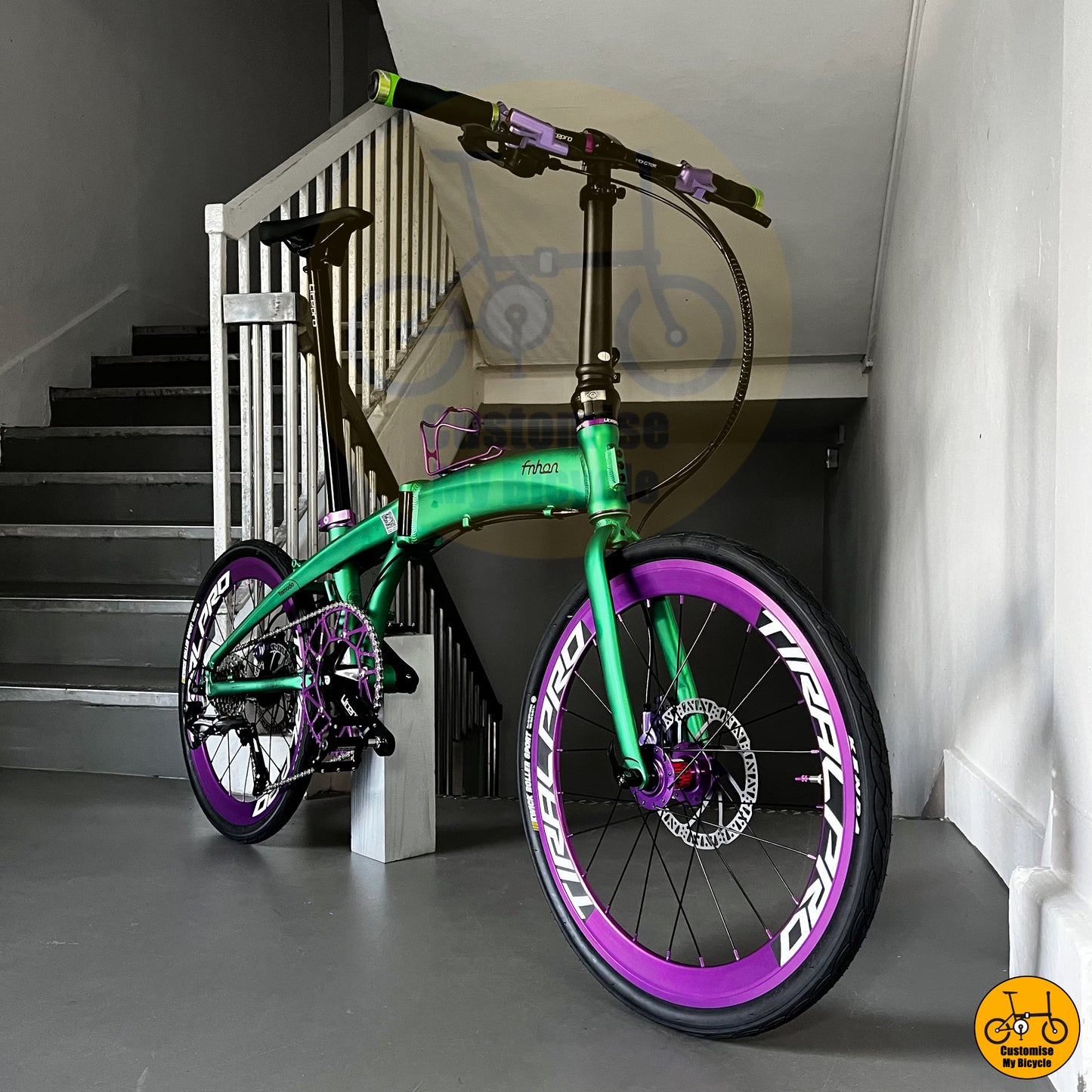 The Hulk Inspired Fnhon Tornado 22-Inch Folding Bike β Power & Strength in Motion
