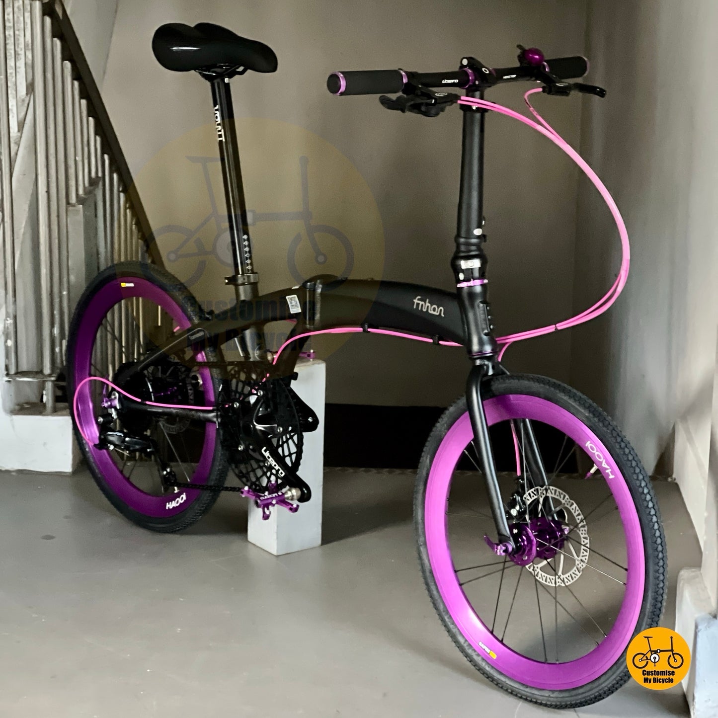 Fnhon Tornado 22" β’ Shimano 9s β’ Matte Black + Purple