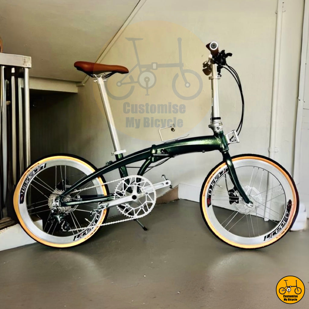 Crius Velocity 22-inch Foldable Bike β Elegant Classic Ride, Perfect Alternative to Brompton