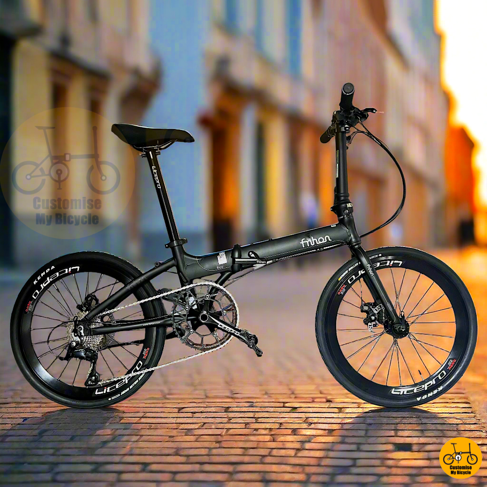 Fnhon Blast folding bike 22 inch matte black frame
