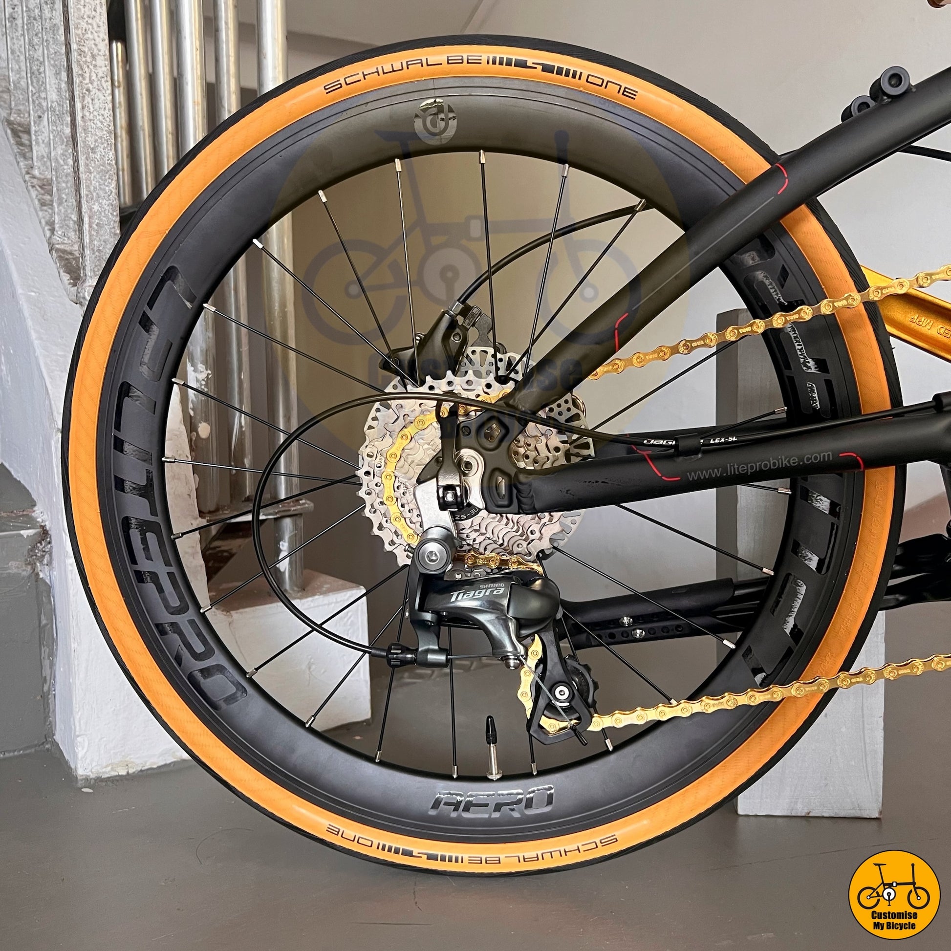 Shimano Tiagra 10-Speed Crius Master 22-Inch Folding Bike – Smooth & Precise Gear Shifting
