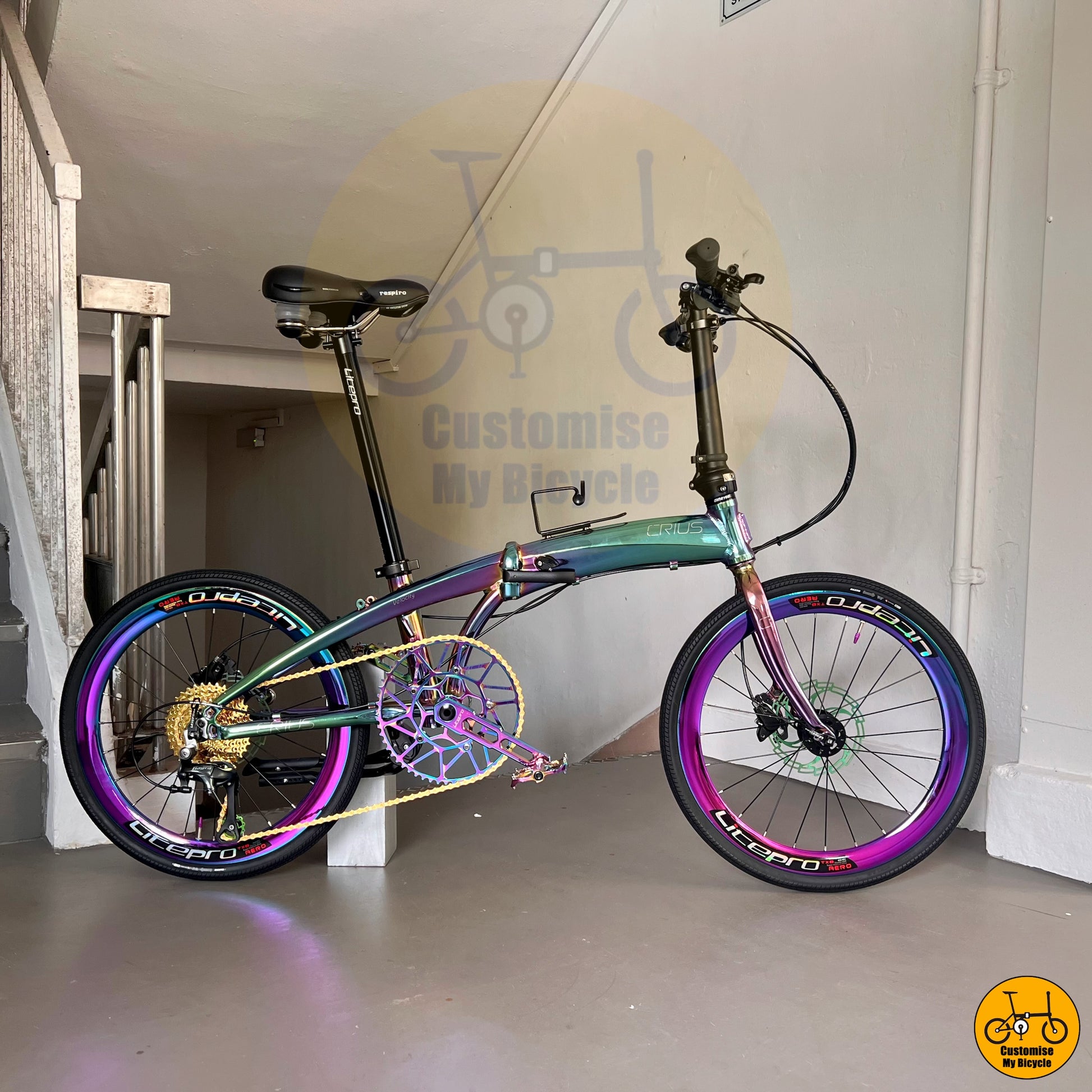 Crius Velocity 22-inch Folding Bike – Dahon & Java Alternative with Stunning Design
