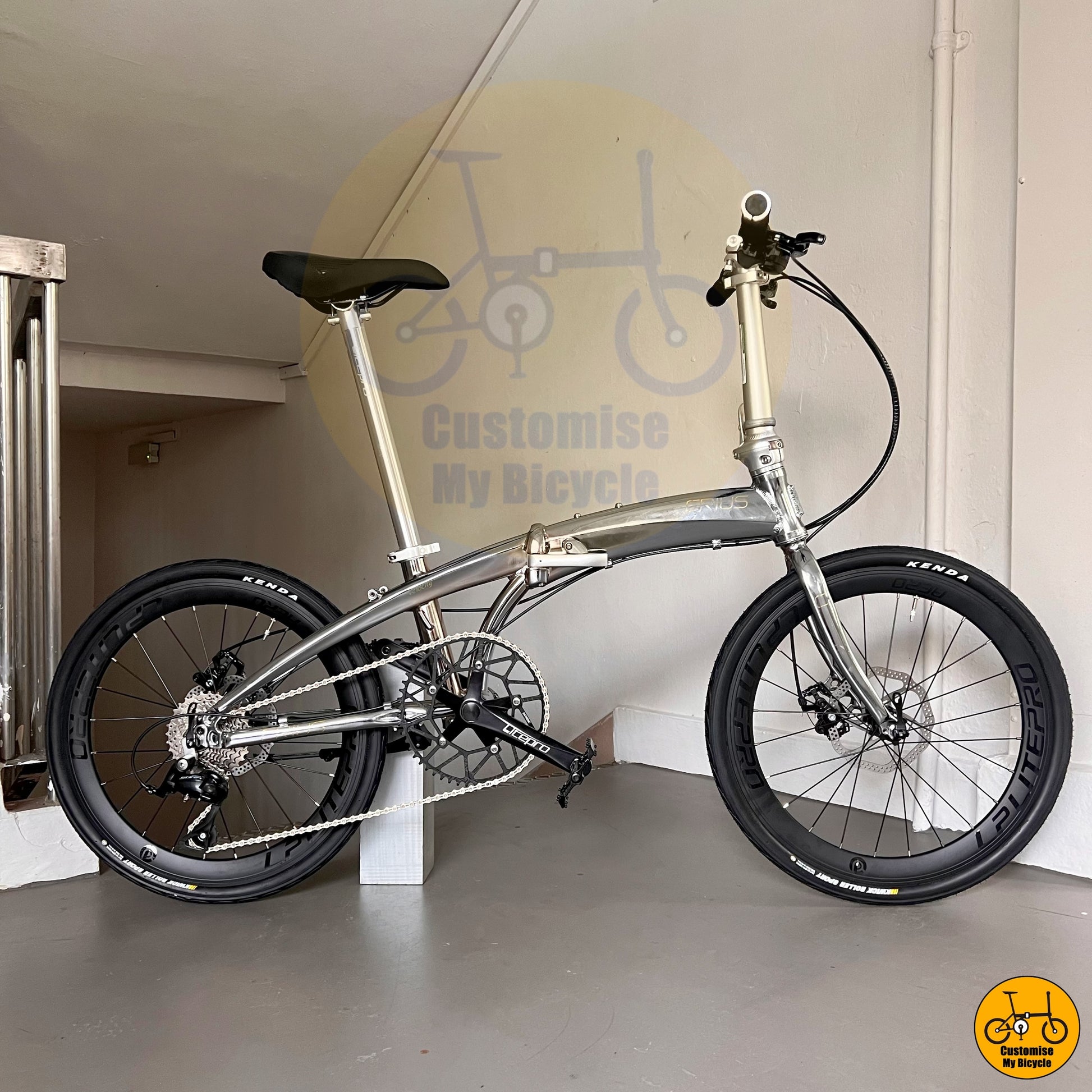 Crius Velocity 22-inch Foldable Bicycle – Bus-Friendly and Compact for Daily Commuters
