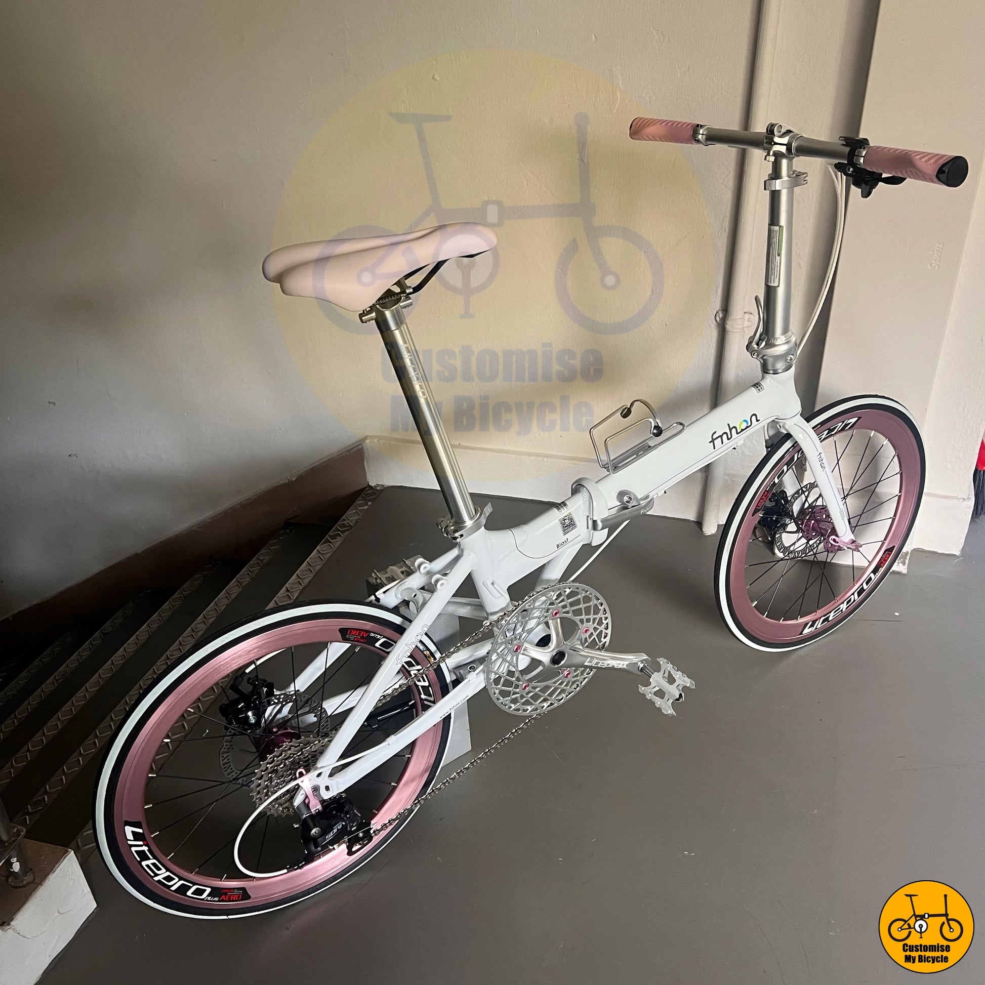 Fnhon Blast 22-Inch Folding Bike – A Charming Blend of Performance & Feminine Style
