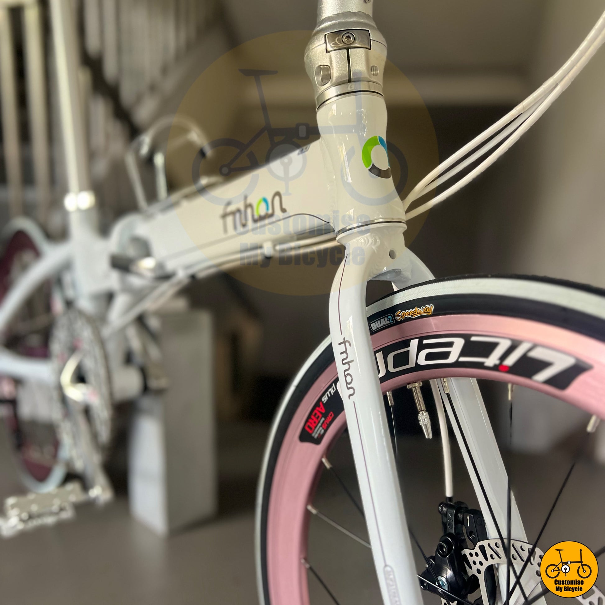 Sweet & Stylish Fnhon Blast 22-Inch Folding Bike – Designed for Women Cyclists
