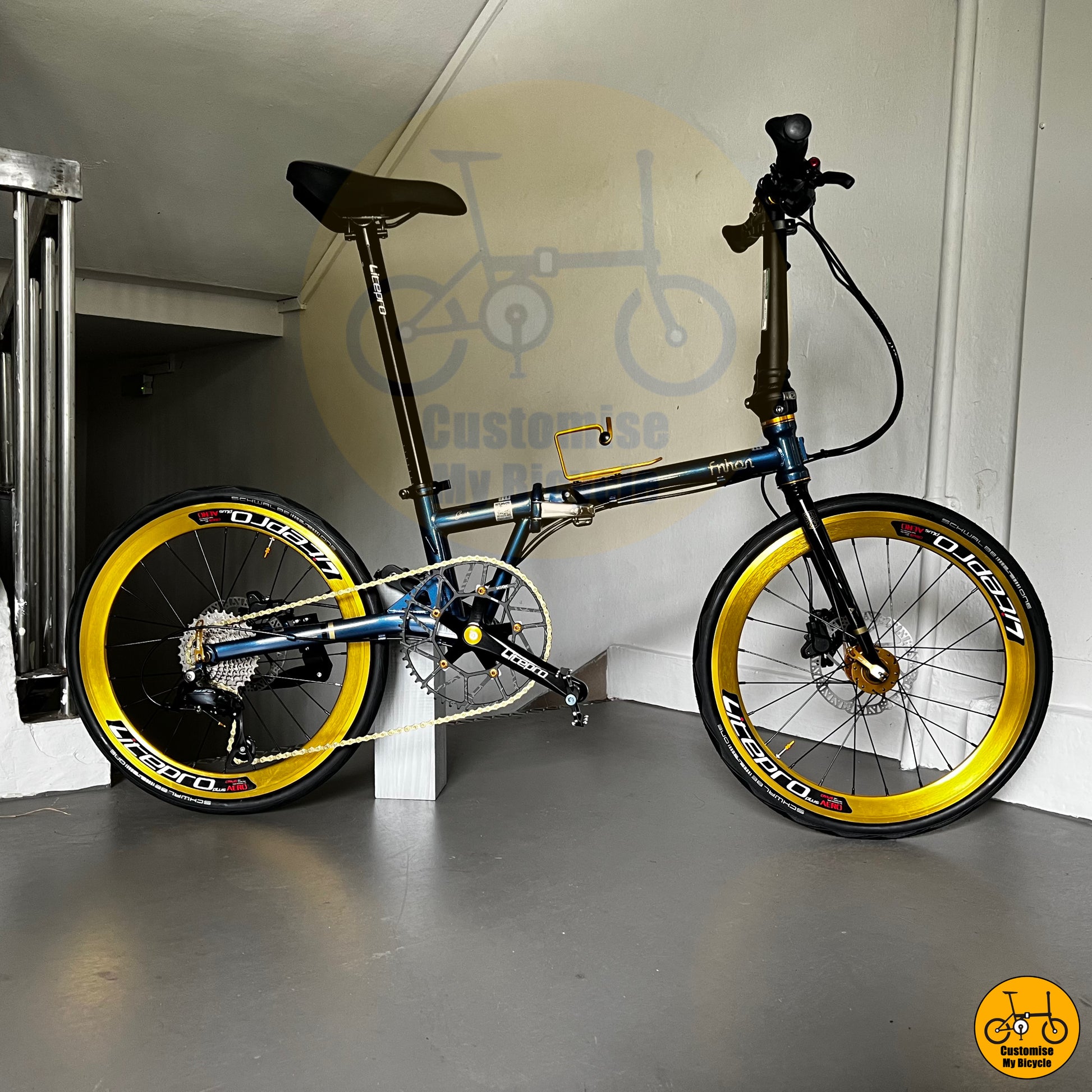 Fnhon Gust 22-inch Foldable Bicycle – Sleek Steel Alloy Frame for Smooth Rides
