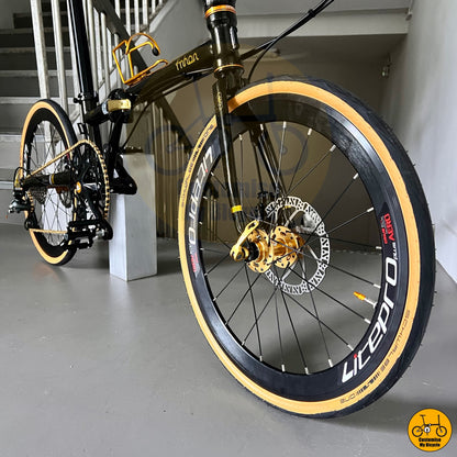 Premium black gold finish with sporty aesthetics and durable construction
