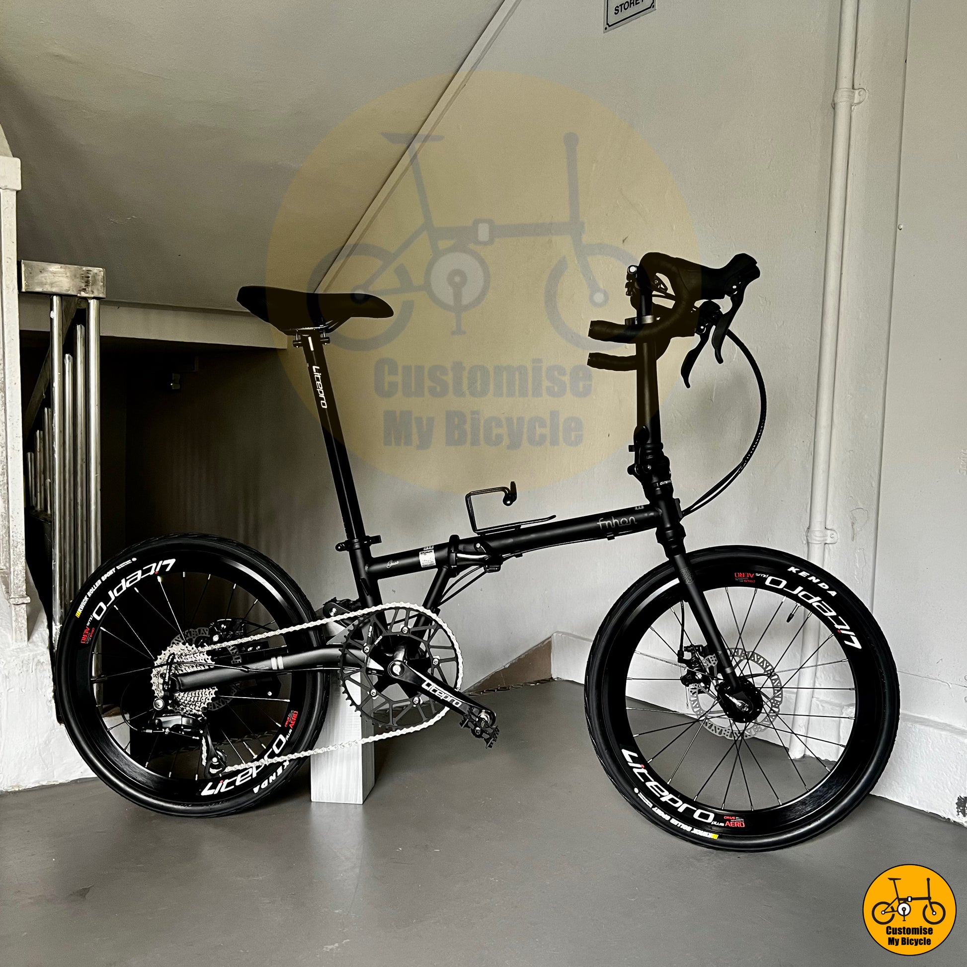 Fnhon Gust 22-inch Foldie – Sleek Black Panther-Inspired Compact Bike
