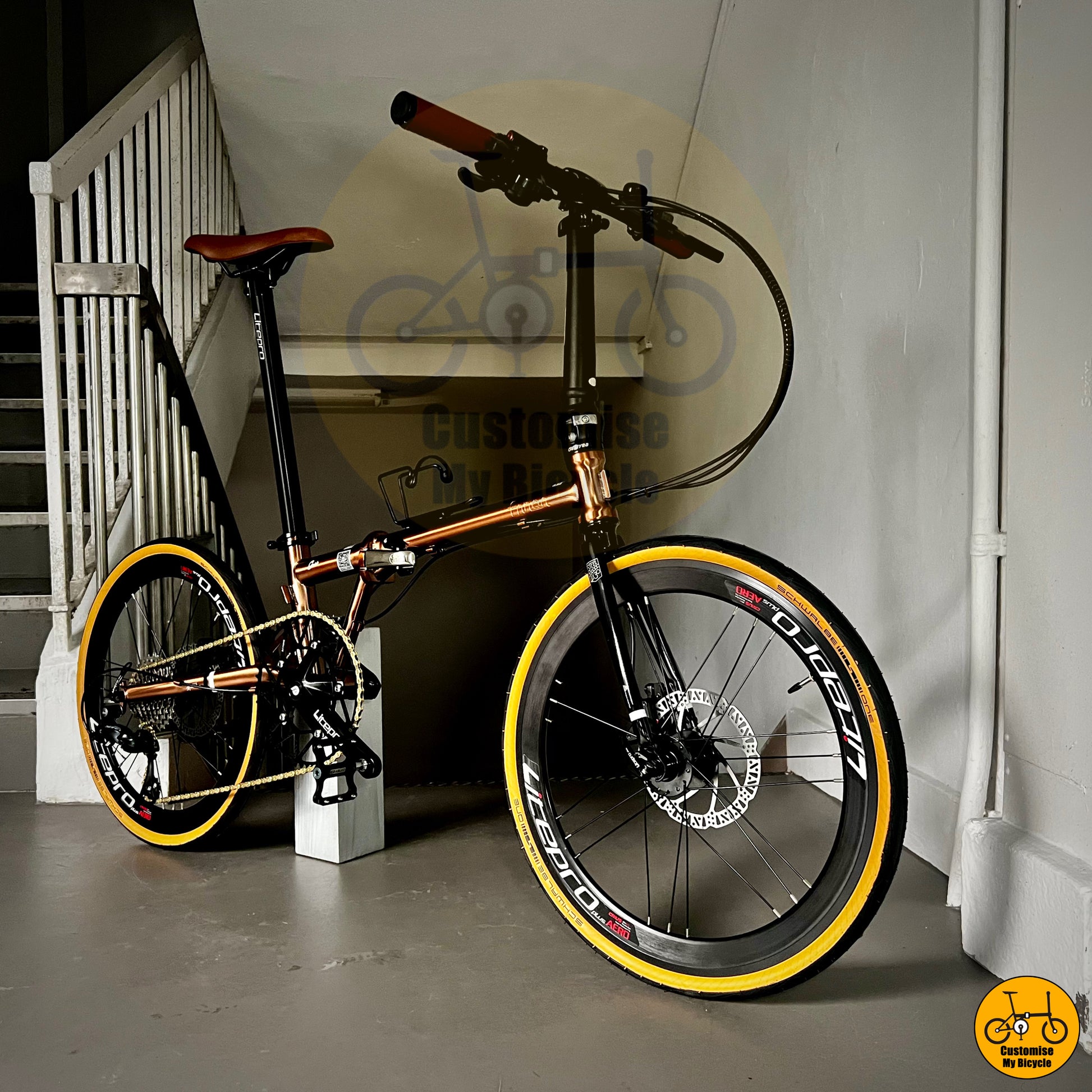 Fnhon Gust 20-inch Foldable Bicycle – Sleek Round Bar & Premium Paintwork
