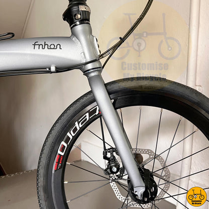 Matte Grey Folding Bike – Lightweight & Stylish for Daily Commutes

