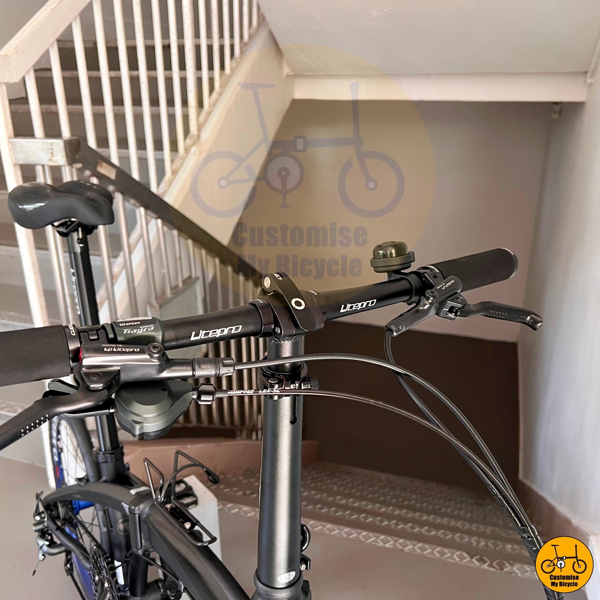 Cockpit Setup on City Explorer’s Choice – High-Quality, Durable & Trendy Folding Bicycle
