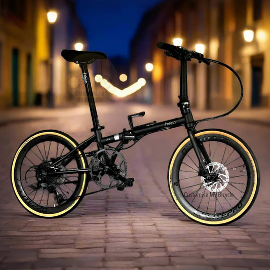 Buy Fnhon Gale 22 inch folding bike Shimano 9s Matte Black durable foldie Singapore
